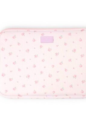 NWT LoveShackFancy x Target Pastel Pink Floral Tablet Sleeve Strawberry Macaroon
